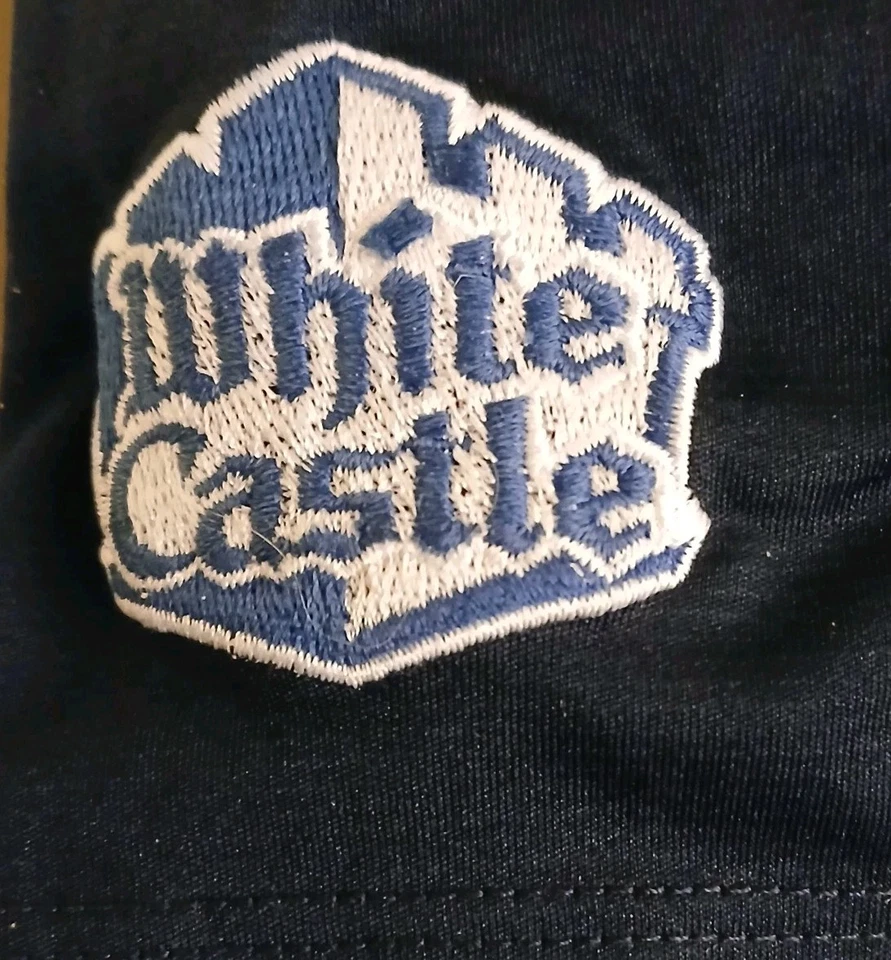 Polo White Castle Hamburgers Manager Talla S. Negro, Estilo "Dry Fit" 3 Botones  Foto 3 de 3