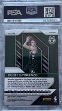 Panini 2018-19 Prizm Donte DiVincenzo #246 Red White & Blue Rookie PSA 9 Bucks