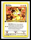 🌠 MEOWTH 1ST EDITION # 62/82 | TEAM ROCKET SET | Pokemon 2000 Vintage Non Holo