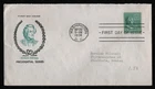 #818 13c Millard Fillmore, Fidelity-Open at Top-To Sweden FDC [3]