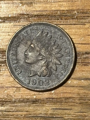 1902 Indian Head Cent Penny XF EF Extremely Fine!! Diamonds!! Damage.
