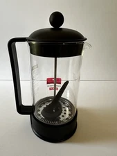 BODUM French Press The Original 1 Cup Serving Mini Travel Coffee Maker Black 7"