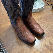 Dan Post python Western Square Tow Cowboy Boo...
