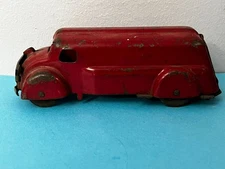 Antique 6.25" Wyandotte Toys Pressed Steel Fuel Gasoline Tanker Truck Coin Bank