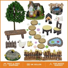 Enchanting 32-Piece Fairy Garden Accessory Set for Stylish Indoor/Outdoor Decor
