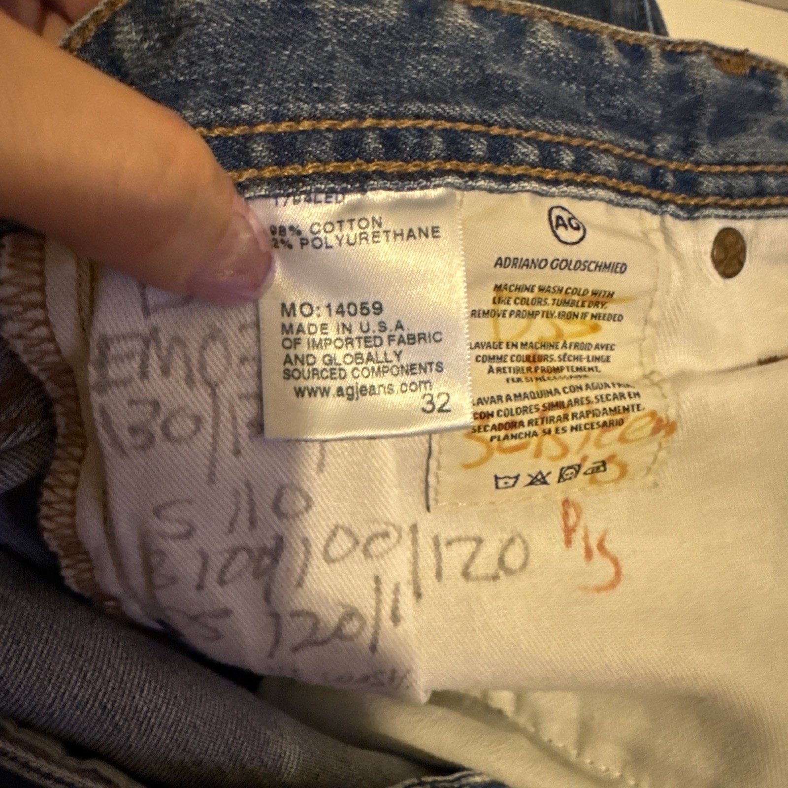 NWOT AG Adriano Goldschmied The Everett Slim Straight Jeans 32 Blue thumbnail 6