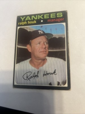 1971 Topps Baseball Card #146 Ralph Houk Mgr New York Yankees Vg Free Shipping!
