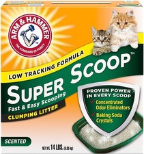 Arm Hammer Super Scoop Clumping Litter Fresh Scent 14lb
