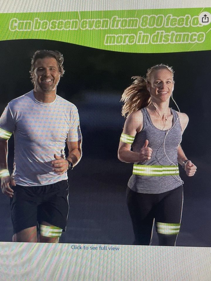 NEW 30 Pcs Reflective Bands Visibility Straps SAFETY Run Work Exercise Bike Hike - Image 2 of 4