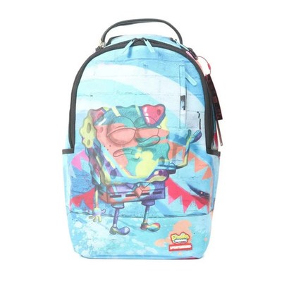 Sprayground Spongebob Statue Painted DLXSV Unisex Blue Printed