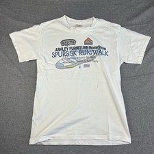 San Antonio Spurs Shirt Size Medium Vintage 5K Run/Walk Graphic White Tee