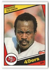 1984 Topps #360 Freddie Solomon San Francisco 49ers