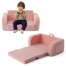 Toddler Couch, 2-in-1 Toddler Chairs Comfy 1-3 Years Old, Toddler Chair for Girl