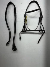 New Silver Fox Brown Pony Snaffle Bridle #20-8558-7 BB-15