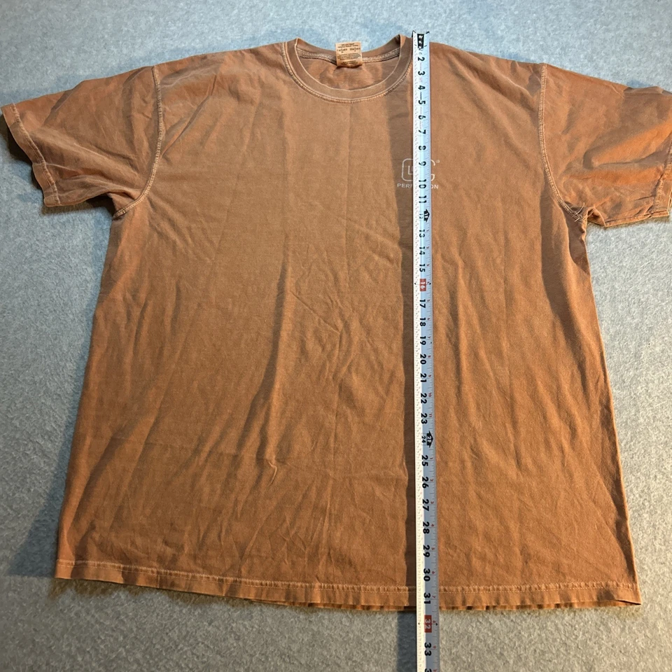 Camisa Gráfica Glock Armas de Fuego Informal Doble Cara - Para Hombre Talla XXL - Naranja Foto 4 de 4