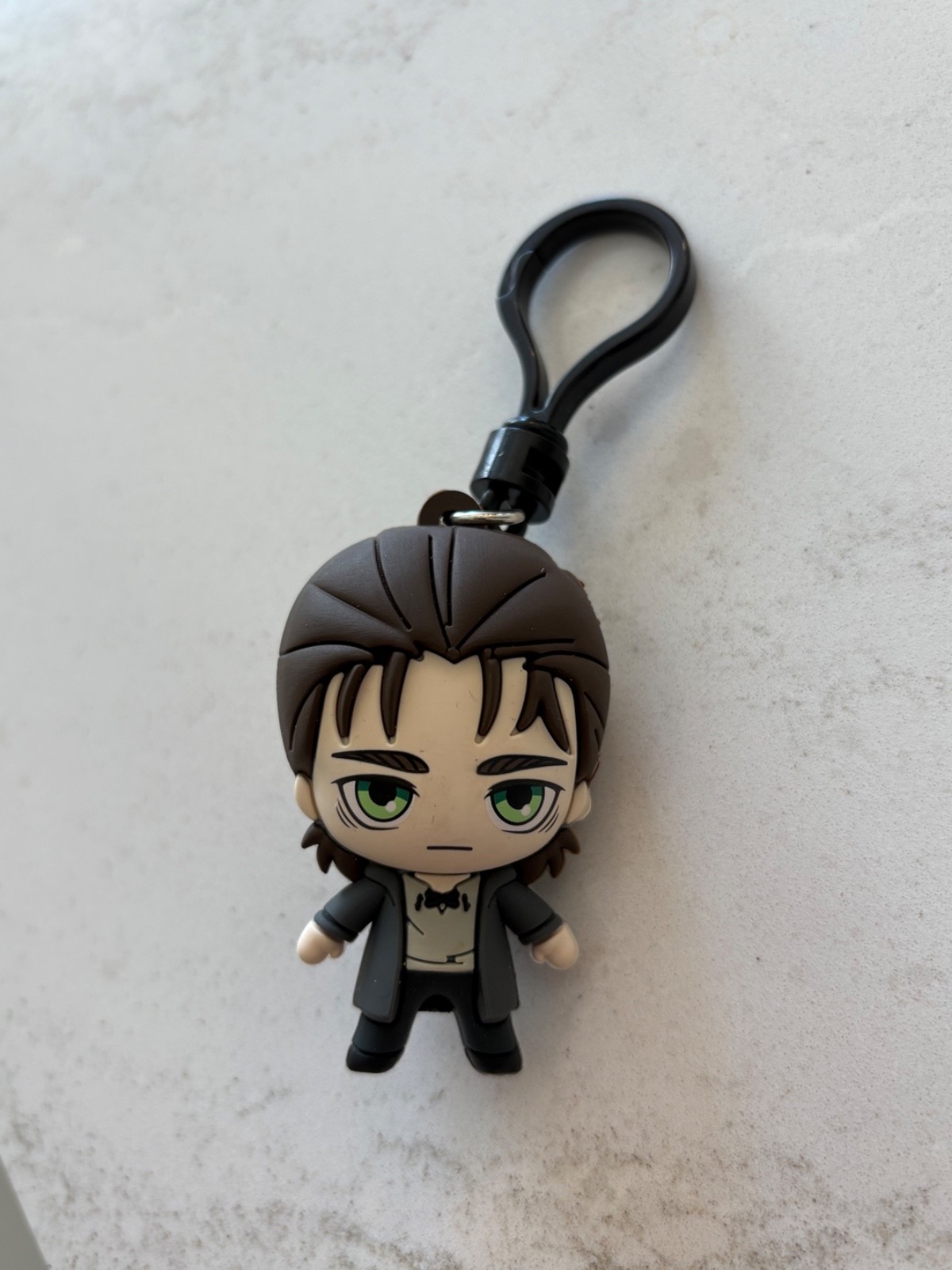 Brand new collectible Attack On Titan Eren Yeager 3D bag clip