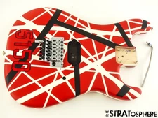 EVH Striped 5150 Red Black White RBW BODY & HARDWARE Floyd Rose Guitar