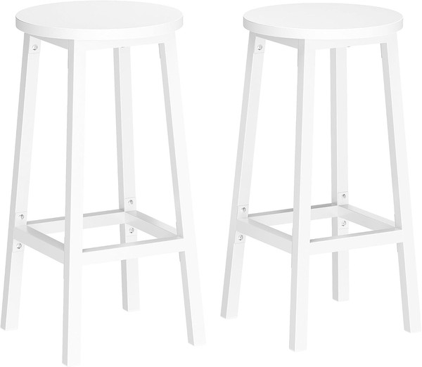 Vasagle Barhocker, 2Er Set, BarstüHle, KüChenstüHle Mit Metallgestell, Einfache-image