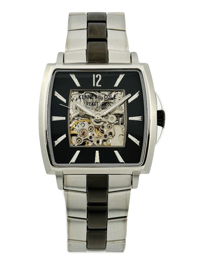 Kenneth Cole KC3796 Men's Automatic Skeleton Bicolour Dark Grey