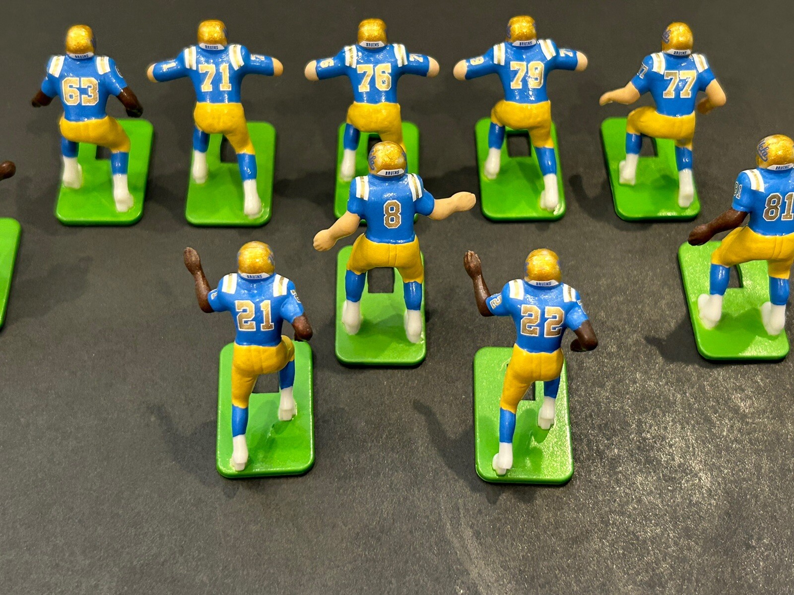 Electric football Players 1988 UCLA Bruins Haiti Repros 11 Figures eBay