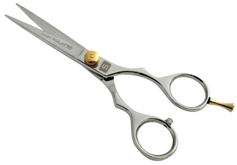 SANGUINE SCISSORS Barber Scissors Professional Hair Scissors Salon Scissors Silver 7" (18 cm) JAG