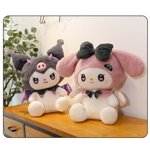 Cartoon My Melody Kuromi Plush Doll Throw Pillow Stuffed Toy Gift 40/50/60/100cm - Picture 14 of 24