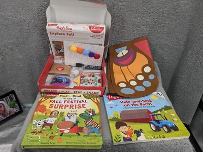 Highlights High Five Activity Box Read Play Create and Snack Age 3+ New