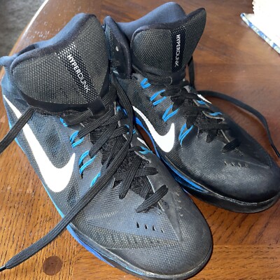 Size 6 Y Nike Hyperdunk 2014 Black Blue   654252-002