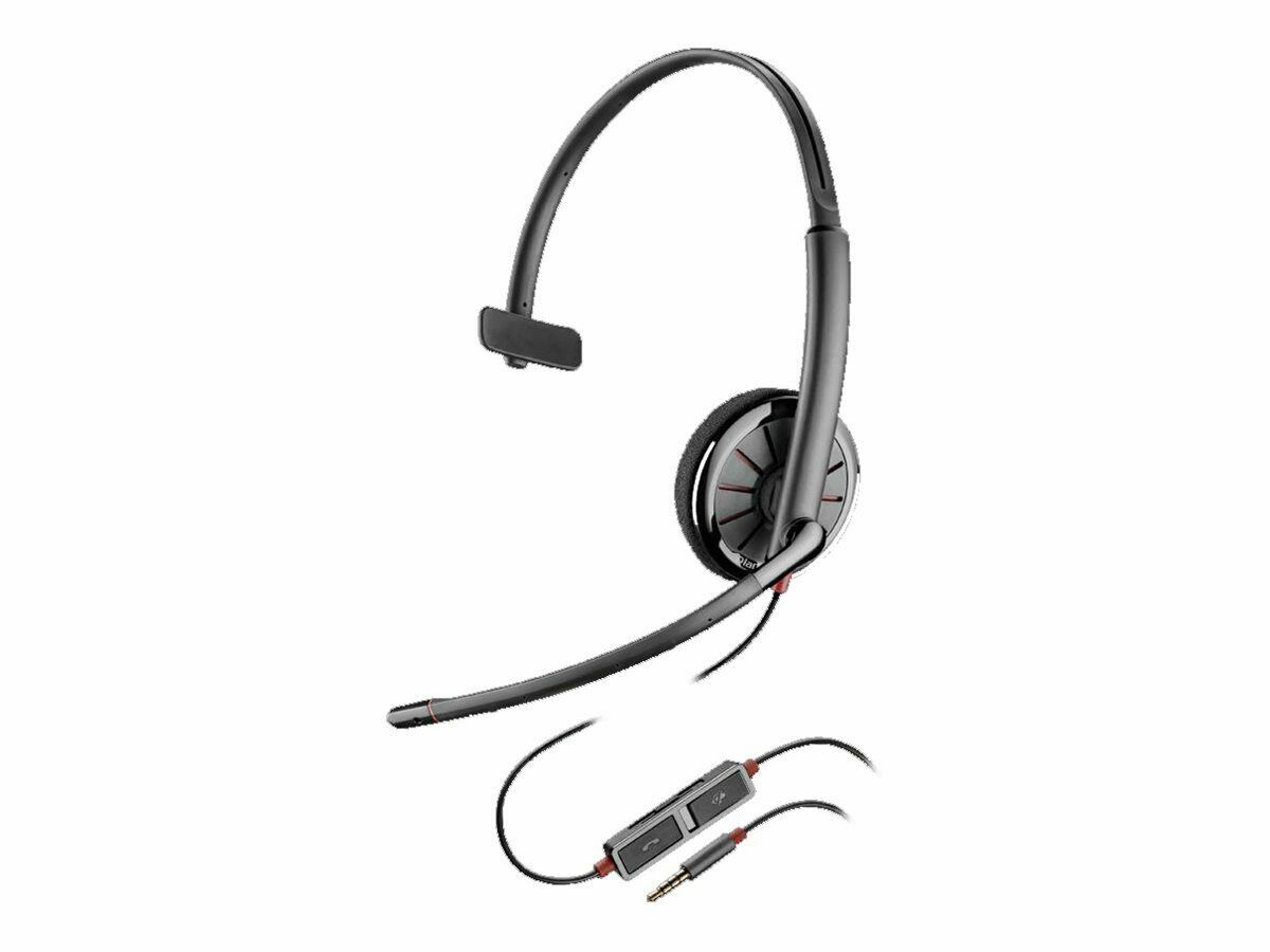 Plantronics Blackwire C215 Mono Headset With Plug for PC Mac