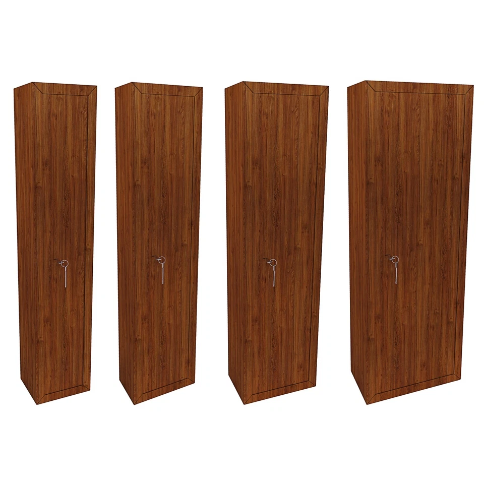 BRICOZONE Armadio portafucili fuciliera in acciaio blindato effetto legno 4 5 8 10 posti