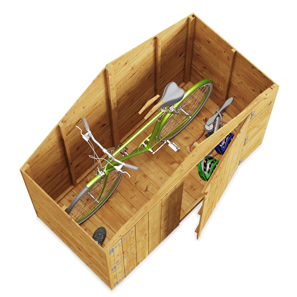 Wooden Garden Storage Shed Outdoor Apex Bike Store BillyOh Mini Master ...