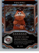 2021-22 Upper Deck MVP Mascot Gaming Cards Sparkle 16 Youppi! Montreal Canadiens