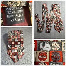 Coca Cola Always Bottles Collage Promotional Necktie Tie Made in Korea 58.5"