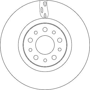 Disques de frein Fiat Tipo Berline 1.3 1.4 et 1.6 - Paire d'essieu avant d'origine