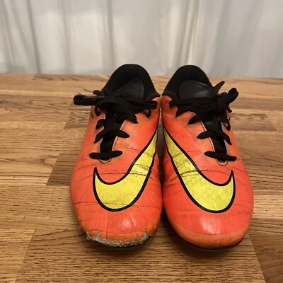 Nike Hypervenom Hyper Punch Soccer Cleat US 3.5 Youth Orange | eBay