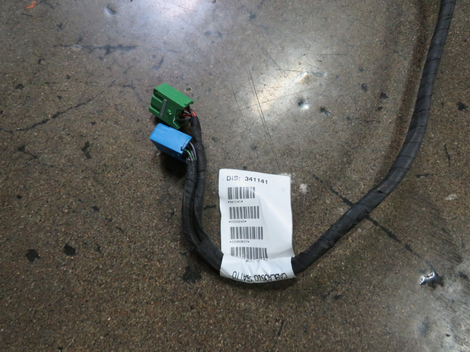 Maserati Granturismo, Trunk Wire Harness, Missing Plugs, Used, P/N 341141