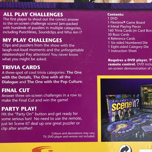 Scene It Friends DVD Game Movie Trivia Board Game Mattel Games Real Movie Clips - Picture 5 of 8
