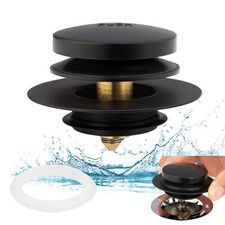 Universal Tip Toe Bath Drain Stopper and Cover Bathtub Drain Stopper Replaces...