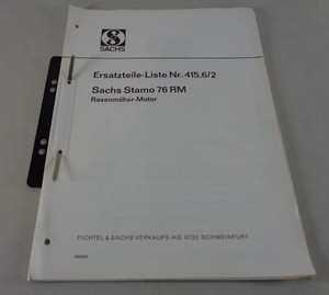 Teilekatalog / Ersatzteilliste Sachs Motor Stamo 76 RM Rasenmäher - Motor