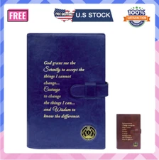 Large Print Double AA Big Book Cover & 12 Steps & 12 Traditions