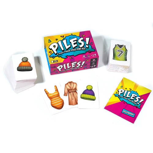 Family Kids Board Game Pilesa fast-paced free-for-all Piles Card Games Age 8+ - Picture 2 of 9