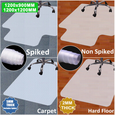 Office Chair Desk Mat Floor Home PVC Plastic Non Slip Computer Carpet ...