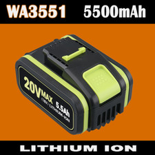 20V max For WORX WA3551 20V 5.5Ah Max Lithium Battery Power Tools WA3553