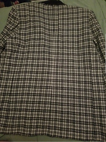 White Stag Suit Jacket Blazer Black & White Size 16 - Picture 2 of 2