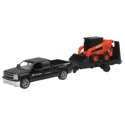 Newray Toys AS34203 6 Ct Chevy Pickup W Kubota Vehicles