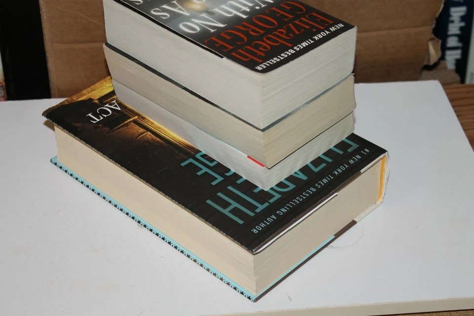 ELIZABETH GEORGE 4 BOOKS A PLACE OF HIDING SUITABLE VENGEANCE JUST ONE EVIL ACT Foto 2 de 4