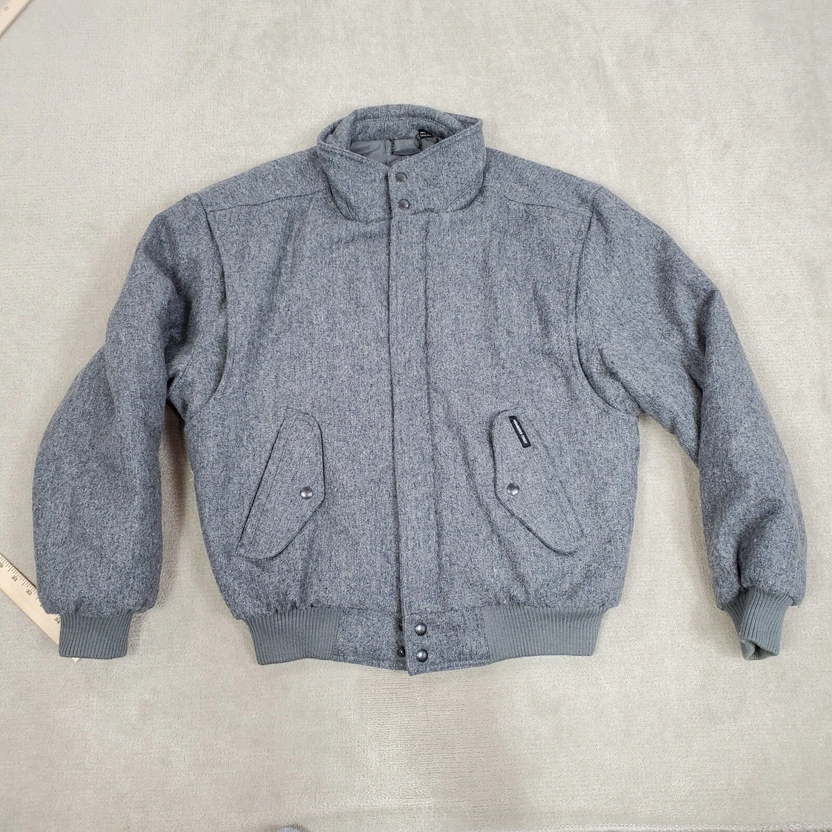 Members Only Coats, Jackets & Vests Gray Wool Outer Shell for Men