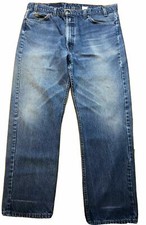 Levi's 505 Vintage Orange Tab Regular Fit Jeans Big Tall: 40 x 30