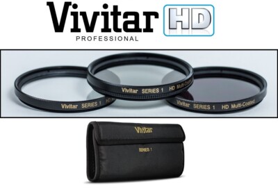 3PC HD Glass Filter Kit (UV, Polarizer & FLD) for Sony SAL-1650 16-50mm Lens