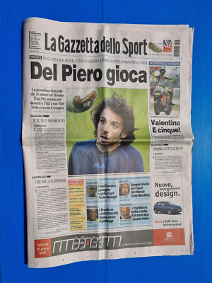 GAZZETTA DELLO SPORT 17 JUNE 2002 WORLD CUP ITALY-SOUTH KOREA - DEL PIERO